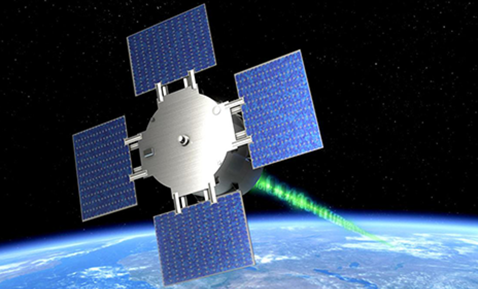 Artist impression of eu:CROPIS satellite.