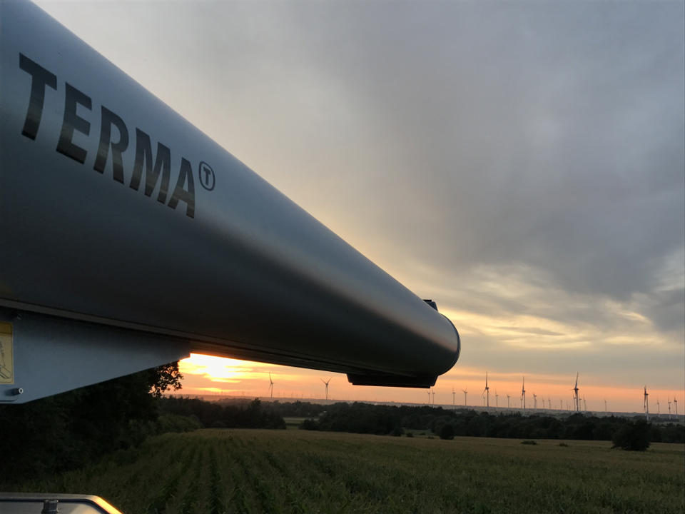 Terma SCANTER radar for ADLS at windfarm.
