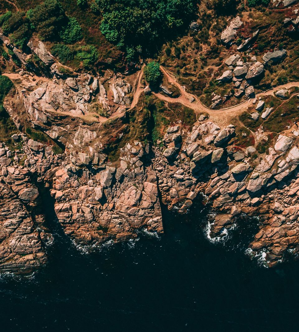 Coastline of Bornholm, Denmark, protected by Terma radars.