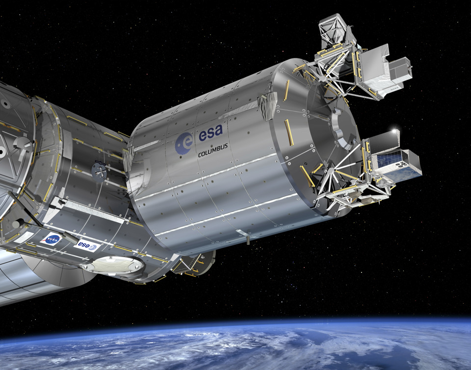 Artist's impression of ASIM installed on the Columbus Module on the International Space Station.