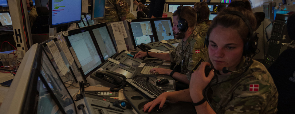 Defense command and control room.