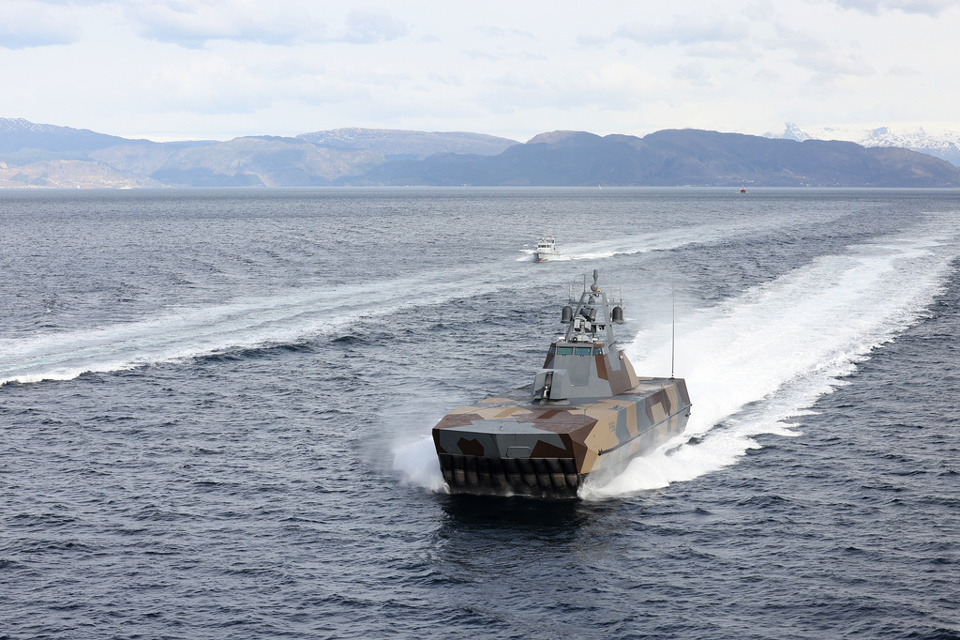 Skjold Class Corvettes from the Norwegian Navy.