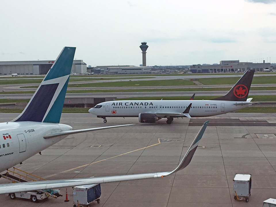 Toronto Pearson Airport.
