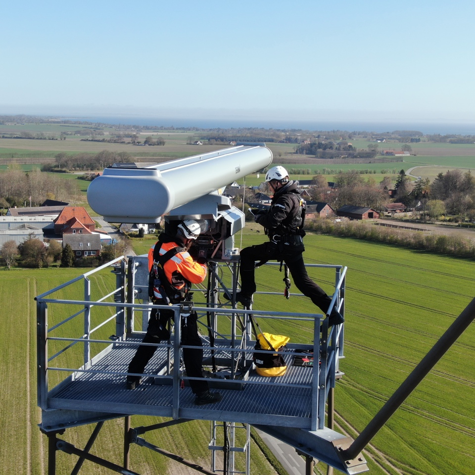 Terma Service Engineers conducting service on a SCANTER radar.