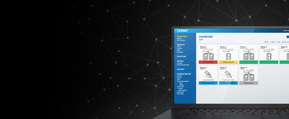 Terma Connect Dashboard.