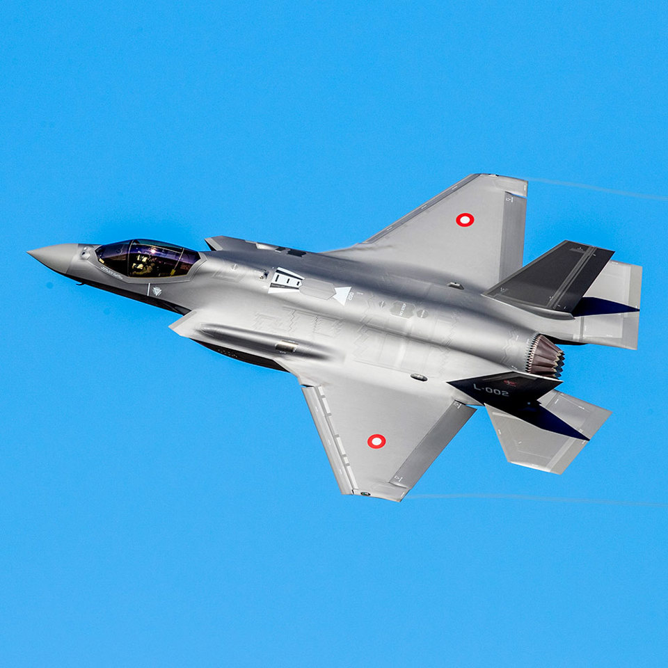 F-35 Lightning II in the sky.