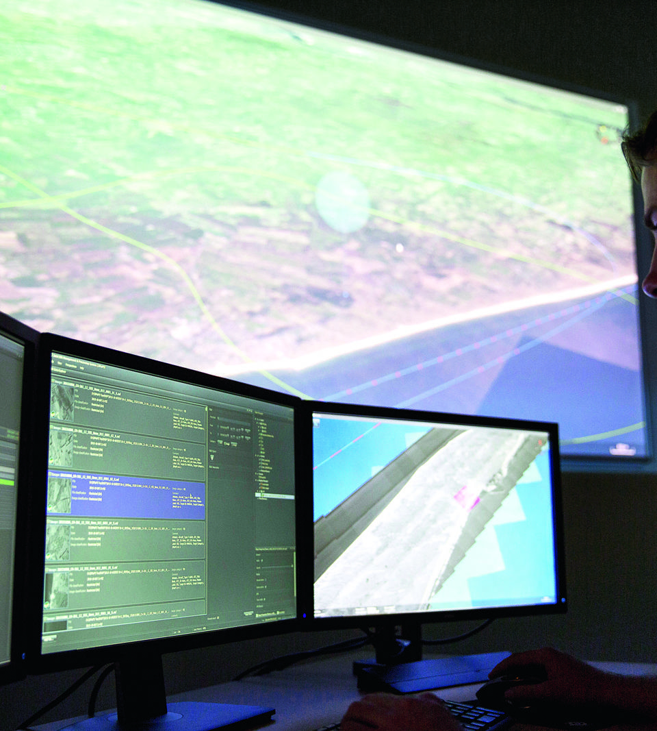 Defence command and control room.