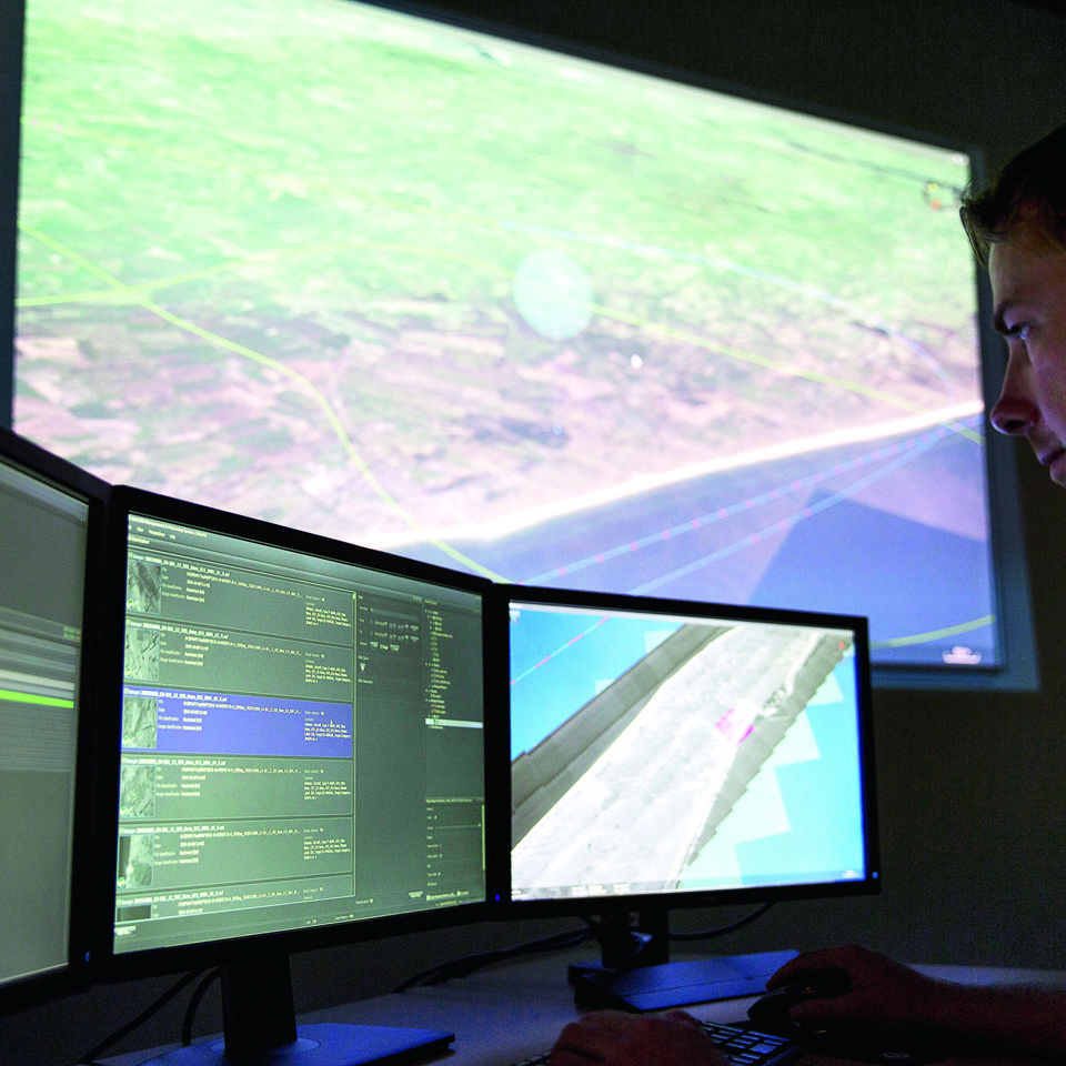 Defence command and control room.