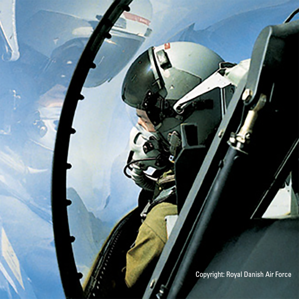 Pilot in F-16.