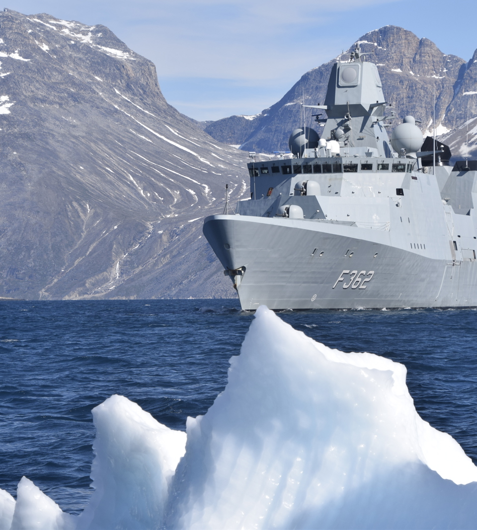 Navy vessel in Greenland.