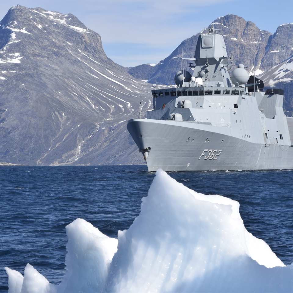 Navy vessel in Greenland.