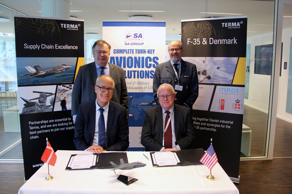 Terma and Scandinavian Avionics sign contract to form Avionics Test Center Denmark.