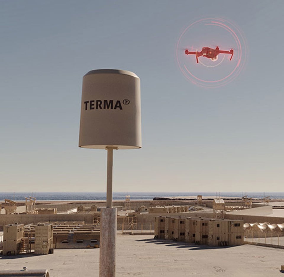 Drone At Military Base 550X535px