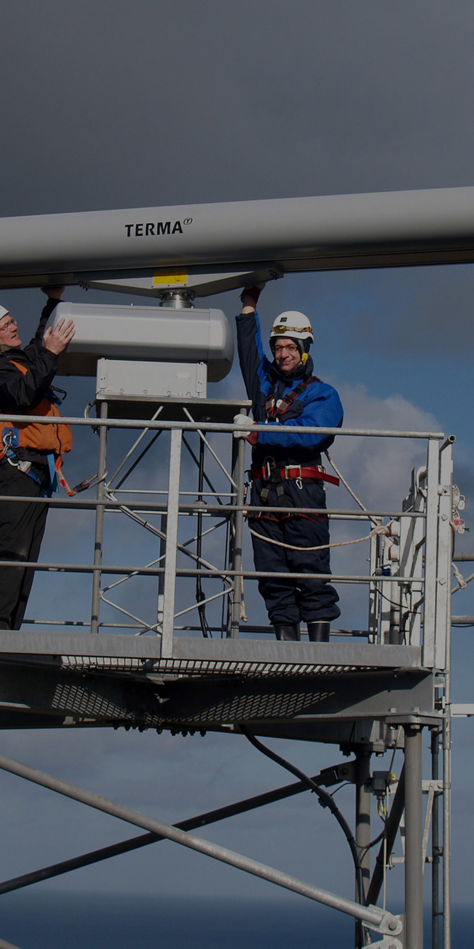 Terma Service Engineers conducting service on a SCANTER radar.