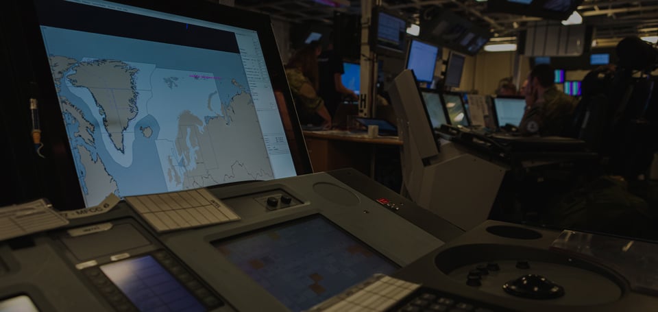 Defence command and control room.