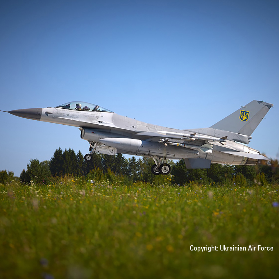 Ukrainian F-16 Fighter Jet