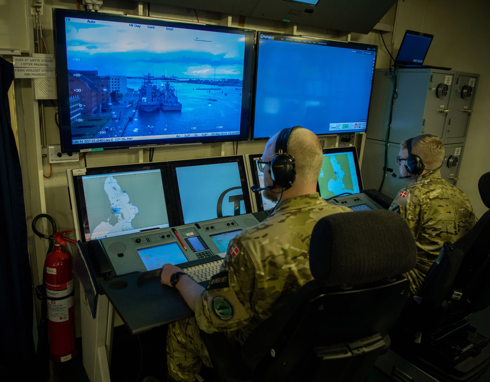 Defence command and control room.