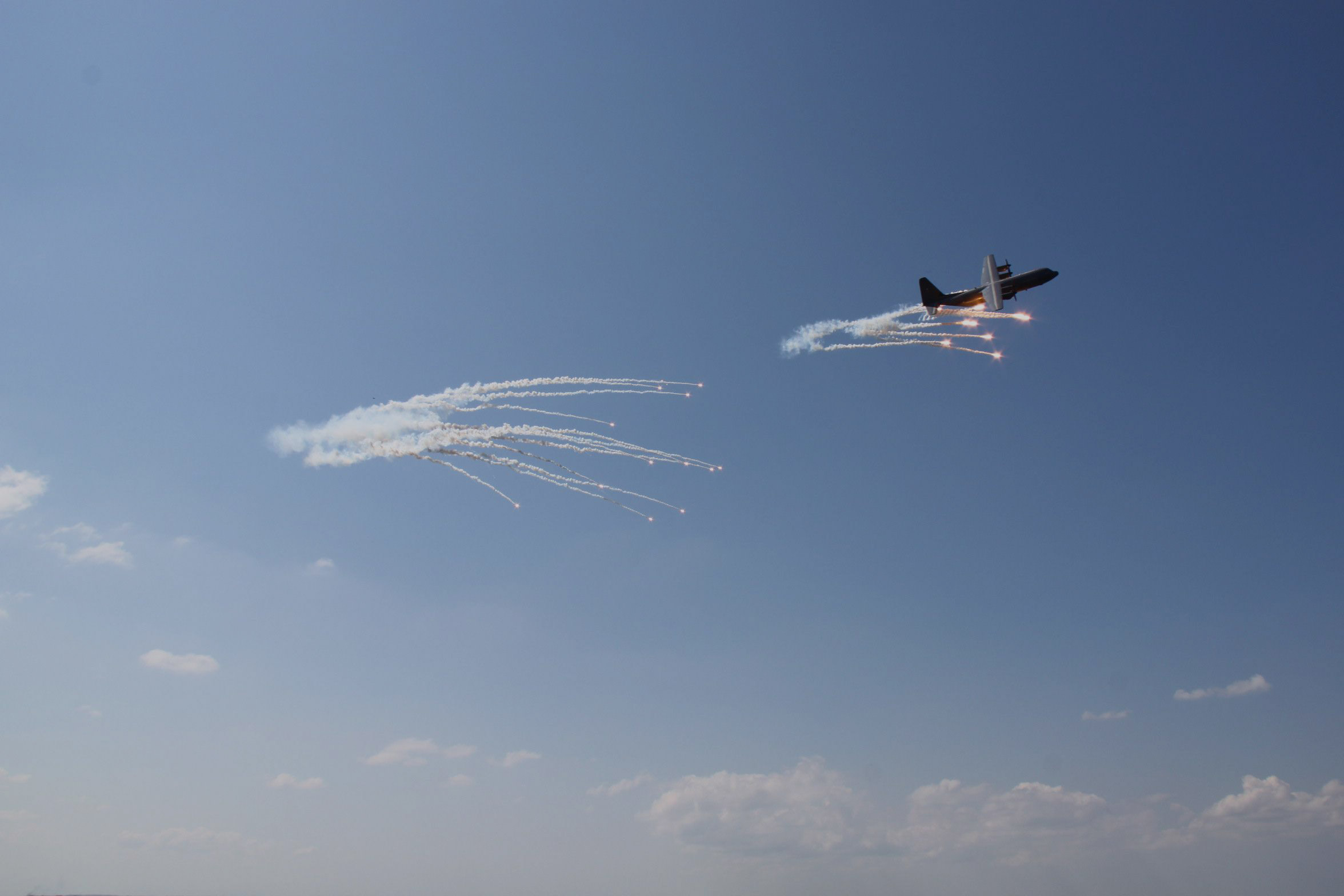 Aircraft with Terma self protection systems.