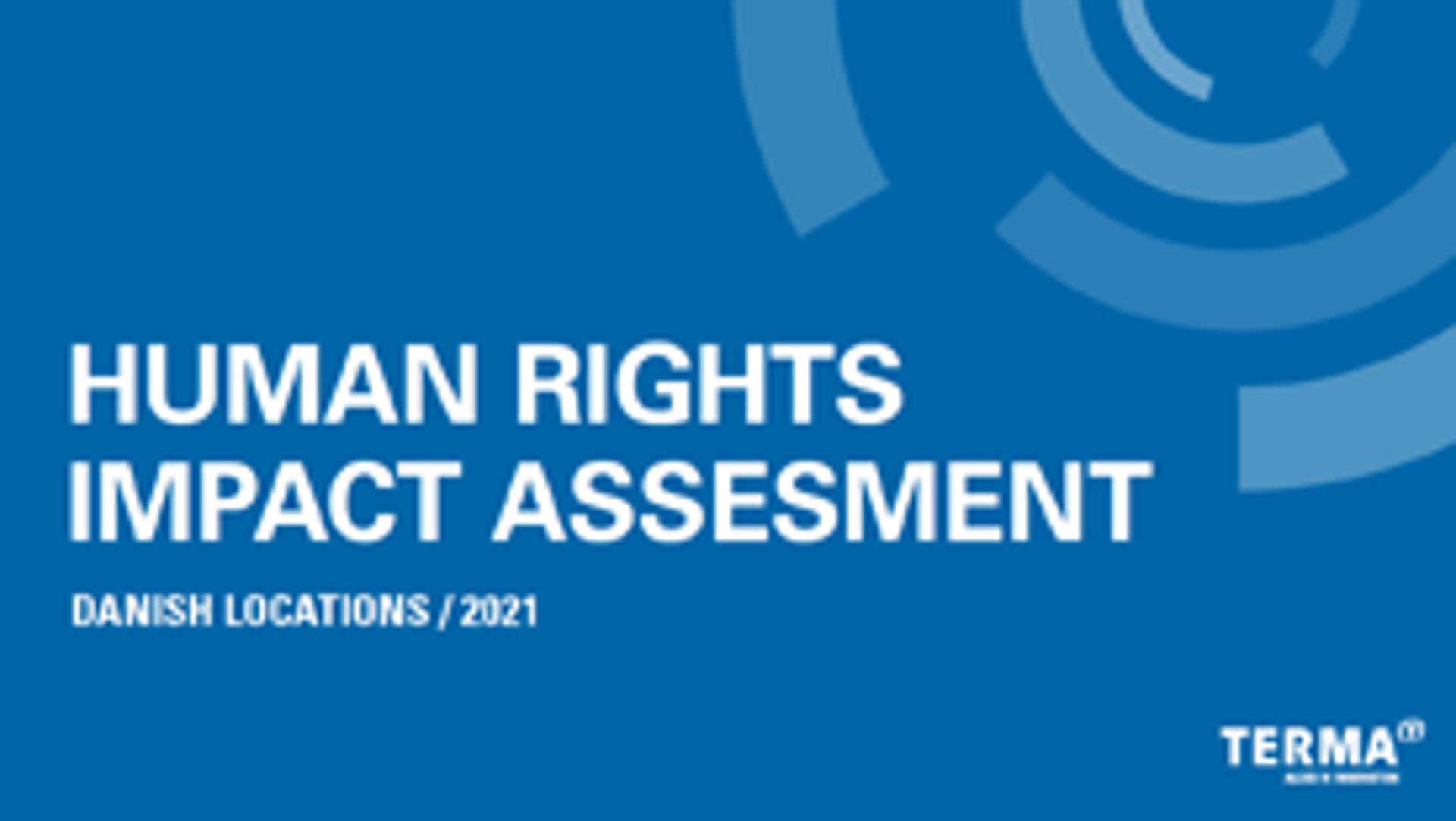 Human Rights Impact Assessment 2020 21 Cover