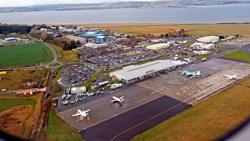 View of an airport.