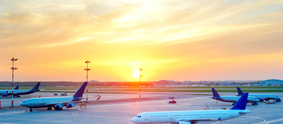 Aircraft at an airport.