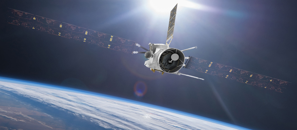 Bepicolombo flying by Earth.