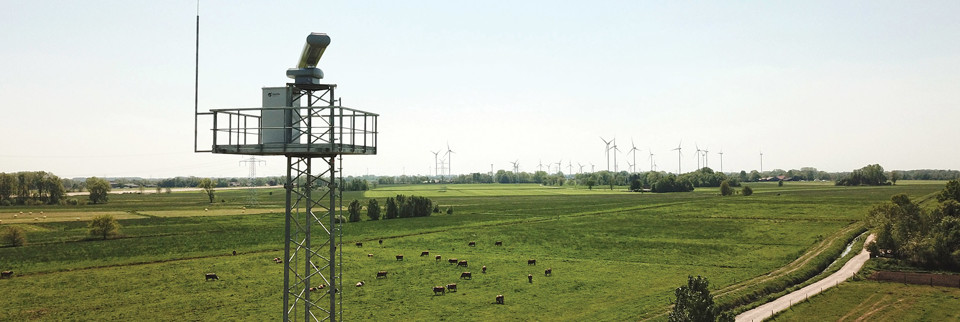 Wind Fram in Bollenhagen, Germany, protected by Terma Scanter radar