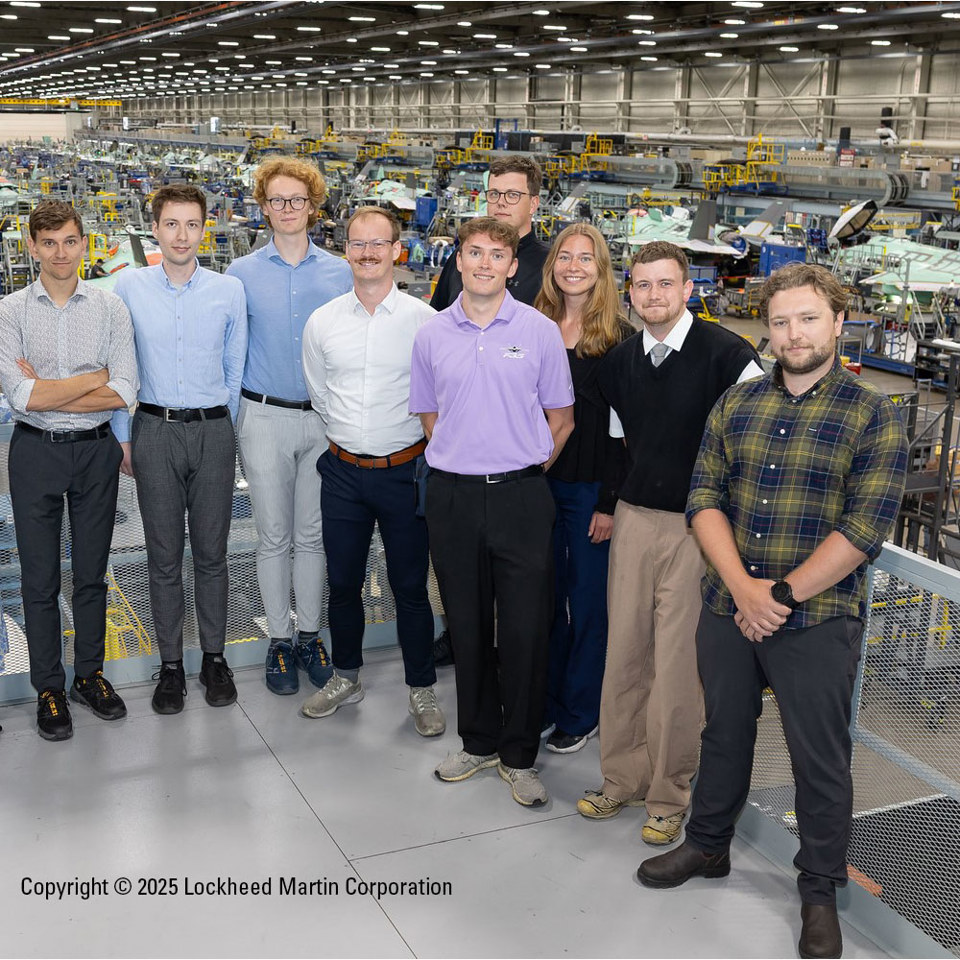 Terma interns at Lockheed Martin production facility.