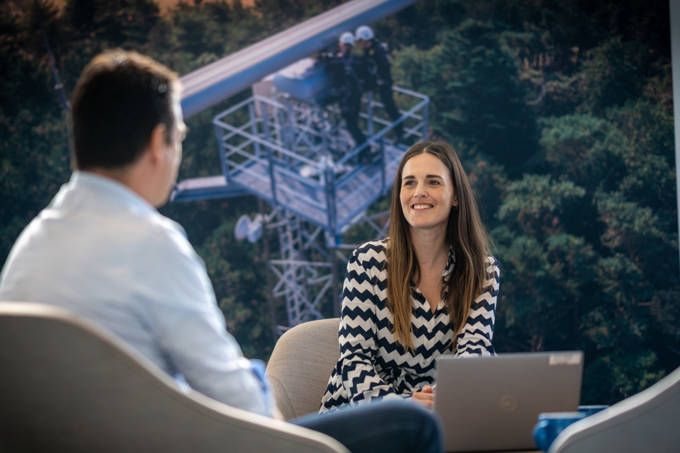 Terma employees at the office in Søborg.