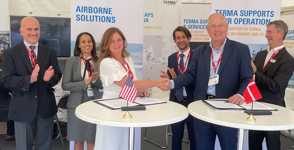 People at Farnborough International Airshow 2022.