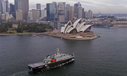 Australian Navys Mv Sycamore Arrives In Sydney.
