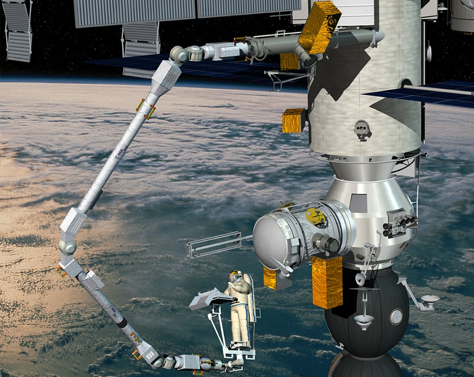 Illustration of ASIM's location ISS.