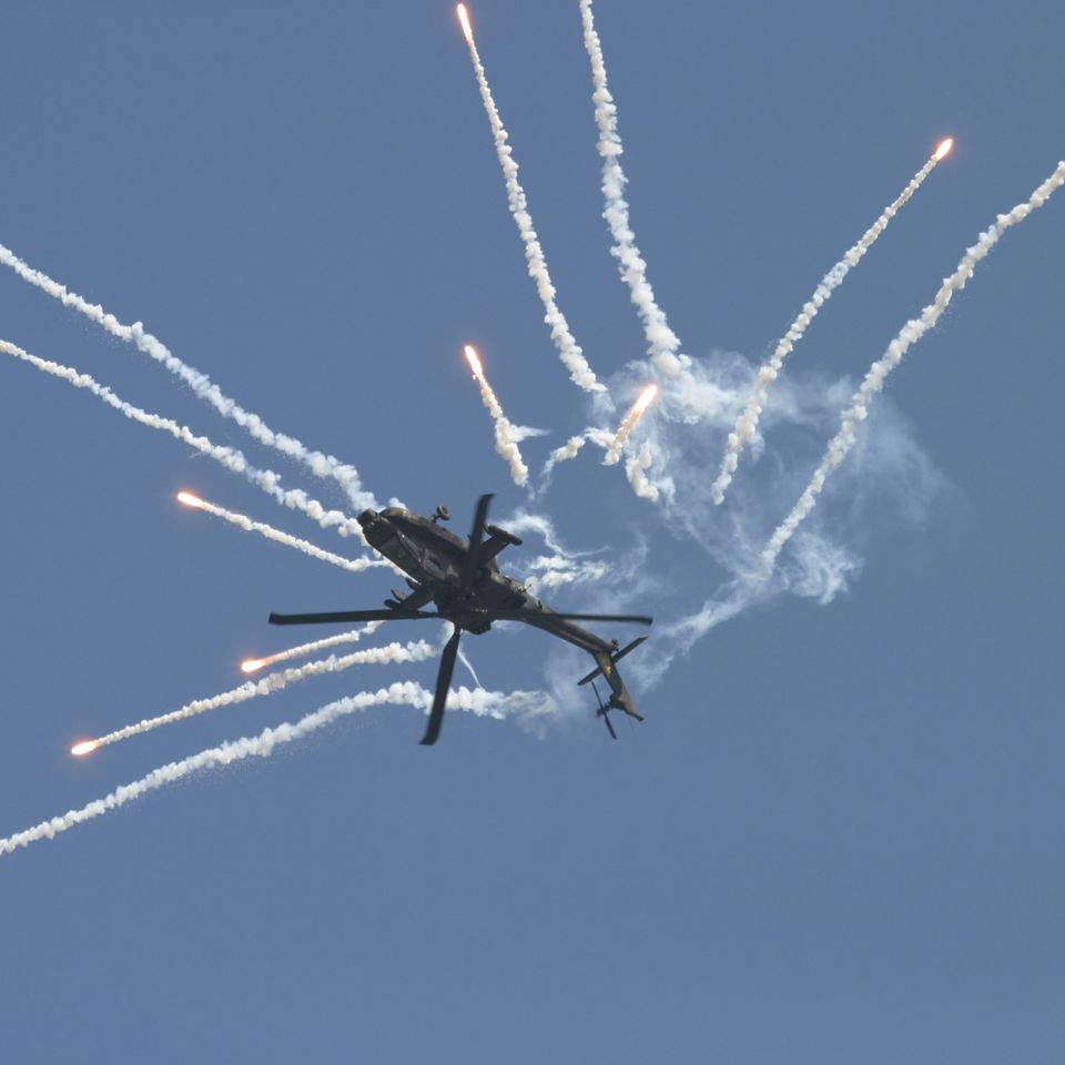 Apache flares Upside down.