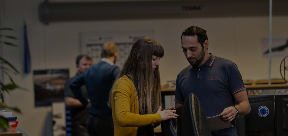 Two Terma Employees at work.