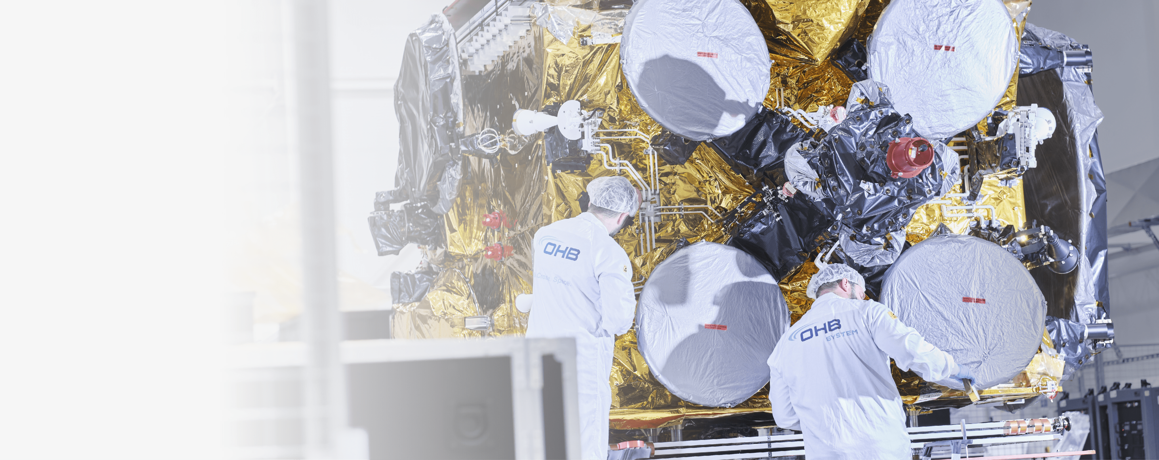 A group of people are working on a spacecraft. AI generated content