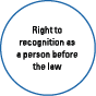 Right to recognition as a person before the law